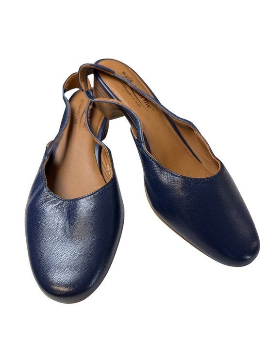Walk with Me by Coldwater Creek Shoes - Walk with Me by Coldwater Creek Josie Slingback Shoes~Size 8.5M~Navy Blue L19 10